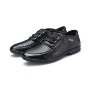 保罗盖帝PLO-CART头层牛皮时尚休闲男皮鞋0038-1,0038-3(黑色 43)