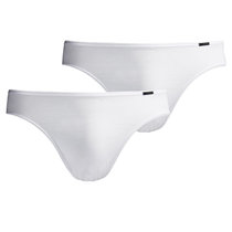 LPCSS品牌男士内裤莫代尔单层透气男低腰三角裤薄款超细腰边白色(极地白x2条 L)