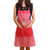有乐 3994卡通小熊波点围裙时尚厨房家务防污无袖吊带围裙LQ3054(围裙+袖套大红)