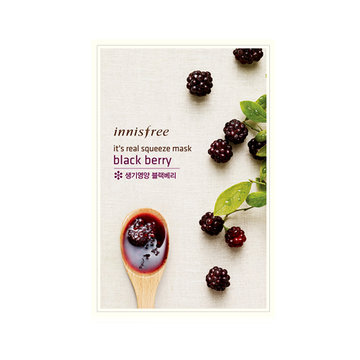 韩国直邮包税 Innisfree 悦诗风吟 真萃鲜润面膜 黑莓10张