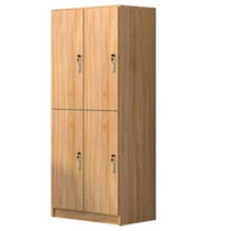 木质储物柜木质四门更衣柜简易柜木质四门更衣柜