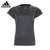 阿迪达斯羽毛球服女款比赛运动服速干短袖春夏团购印字T恤FM2014(FM2013黑色 M)