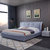 A家家具 皮床 现代双人床卧室简约1.5米1.8米主卧床 A6103F(如图色 1.8米架子床+床垫+床头柜)