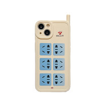 创意排插适用于苹果13pro手机壳个性11遥控iPhone12保护套XR(排插款 苹果13Pro)