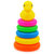 彩虹圈圈婴儿沐浴玩耍玩具小黄鸭彩虹圈圈（新美）(彩色五圈小黄鸭)