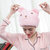动物卡通干发帽头发速干包头巾 可爱成人加厚吸水浴帽(粉色 约27.5*24.5cm)