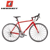 土拨鼠MARMOT公路自行车赛车自行车男女式单车成人铝合金公路车(红黑白 标准版)