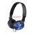 索尼(SONY)  MDR-ZX310头戴式重低音耳机监听耳机可折叠(蓝色)第2张高清大图