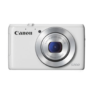 佳能(canon)powershot s200数码相机 约1010万有效像素(白色 套餐四)