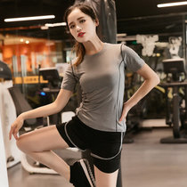 莉菲姿 韩版时尚休闲瑜伽服套装 运动服 跑步服 速干衣短裤两件套(灰色 XXXL)