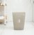 创意垃圾桶家用素色无盖卧室卫生间厨房办公垃圾桶咖啡色(白色)