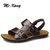 MR.KANG加厚男士鞋沙滩鞋按摩防滑软底凉拖两用穿男士凉鞋男鞋5809(39)(1385棕色)