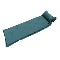 徽羚羊户外HLY-D3001九点充气垫防潮垫3cm自动充气垫单人 可拼接双人睡垫(军绿色)