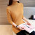 Mistletoe新款女式高领 毛衣修身保暖显瘦加厚打底衫(黄色 均码)