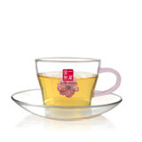 一屋窑 樱花粉色贴花 手工耐热咖啡杯 花茶杯 FH-3431P-PF  150ML