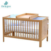 贝乐堡哈尼之家多功能宝宝床榉木床欧式实木简约婴儿床可变少儿床