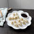 创意厨房餐具带盖双层饺子盘E789饺子水果多用厨房工具带沥水盘(白色)