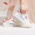 安踏女鞋板鞋2022夏季新款小白鞋时尚休闲运动板鞋耐磨滑板鞋子R(象牙白/绯红 38)