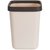 得力（deli）压圈方形垃圾桶 家用清洁桶纸篓 办公用品 18821 大号 浅灰(浅棕色)