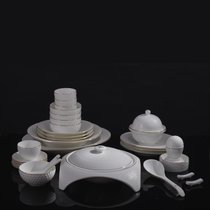 景德镇陶瓷器 陶瓷陶瓷餐具套装 56头创意碗盘碗碟餐具套装