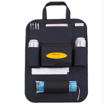 多功能车载收纳袋储物袋 汽车靠背收纳袋坐椅置物袋挂袋(黑色（单只装） 版本)
