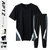 X17短袖套装男士夏季新款时尚冰丝圆领T恤长裤休闲透气运动两件套XCF0145(黑色 M)