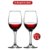 欧式红酒杯无铅玻璃高脚杯子葡萄酒杯架水晶醒酒器套装家用酒具(经典460ML 2支)