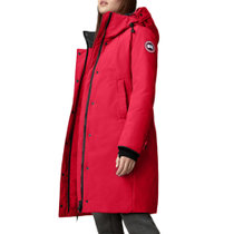 CANADA GOOSE 加拿大鹅 女士红色鸭绒羽绒服 3821L-RED XS黑 1