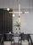 北欧现代简约轻奢线条餐厅卧室客厅背景墙实际是创意发光棒吊灯(横款发光棒吊灯 D100球 D28管 灯体900长)