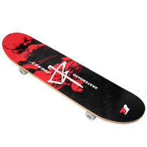 JOEREX/祖迪斯5174 比赛滑板炫酷枫木双翘板 四轮飞行滑板 极限运动刷街必备基础款轮滑滑板(红色)