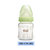 NUK宽口径耐高温玻璃彩色奶瓶配防胀气奶嘴(绿色 1号硅胶120ml)