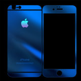 KONEL 苹果6/6splus钢化膜苹果6s钢化膜iPhone6plus钢化玻璃膜 全屏 前后膜苹果6/6s电镀钢化膜(蓝色 苹果6plus(5.5))