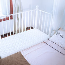 铁艺儿童拼接床大人婴儿床边加宽侧边扩床神器男孩童床可调节高度(白色（外尺寸）160cm*50cm裸床 不带)