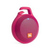 JBL CLIP+ 无线音乐盒户外增强版便携迷你小音箱 蓝牙音响 防溅设计(粉色)