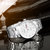 罗西尼手表实用日历精钢石英男表防水商务男士腕表5723(白色 男表)第2张高清大图