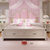 卡富丹 美式床公主床女孩粉色简双人床1.8米储物床MC10(1.5米床（框架款）)