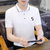 X17男士polo衫夏季新款高端翻领短袖t恤衫韩版潮流薄款上衣XCF0057(白色 XXXL)