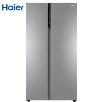 海尔（Haier）BCD-527WDPC 对开门双变频风冷无霜冰箱家用超薄静音节能双开门电冰箱(月光银 527L)