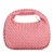 Bottega Veneta(宝缇嘉) 粉色皮质手提包
