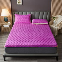 囡囡家纺  床垫软垫家用被褥子加厚垫双人1.8m床垫子宿舍单人(紫色 透气款（WLN床垫）)