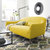 忆斧至家 北欧沙发小户型 客厅整装 布艺沙发 单人双人三人组合现代简约(黄色 单人位（0.95m）)