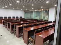 办公家具长条形会议桌XJJ-097条桌贴胡桃木皮