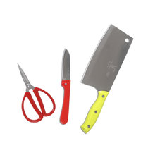 陈厨记喜庆三件套刀B-869 厨房刀具 菜刀 水果刀 剪刀