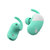 tws双耳对耳真无线蓝牙耳机 5.0 运动跑步可爱触摸耳机蓝牙耳机(青色)