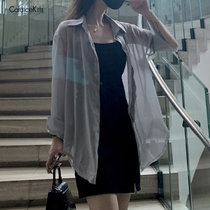CaldiceKris （中国CK）吊带防晒衫连衣裙子套装CK-F1909(浅灰色)