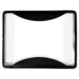 道瑞（x-doria）时尚双色双料iPad2超薄保护壳（透明＋黑）适用于ipad2