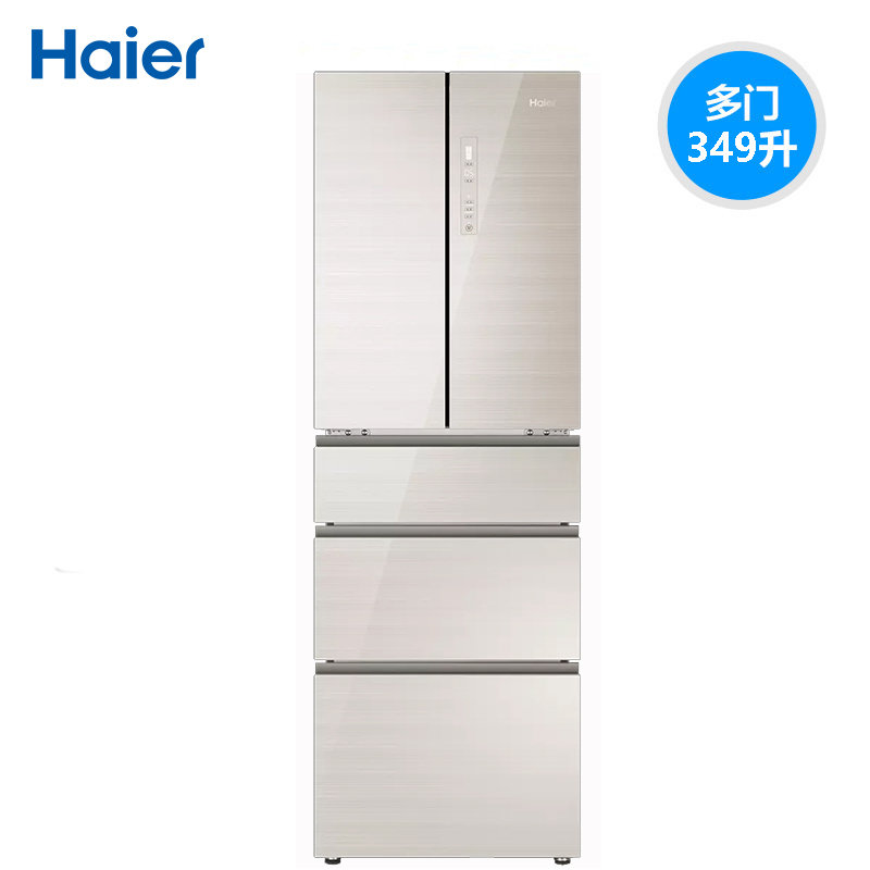 haier/海尔 bcd-349wdco多门五区分储变频风冷家用节能冰箱五门一级