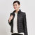 鸭鸭2017新款女装韩版修身羽绒服女立领冬季短款时尚羽绒服B-361(黑色 175)