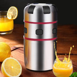 美之扣 不锈钢手动榨汁机家用压柠檬汁器榨汁水果挤压汁机