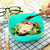 有乐B582果盘 方形食品级塑料沙拉碗 瓜子水果盘小零食糖果盘lq1023(蓝色)